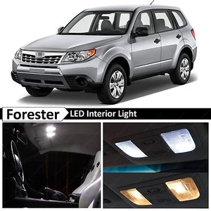 10x White Interior LED Lights Package Kit for 1998-2014 Subaru Forester - Picture 1 of 8