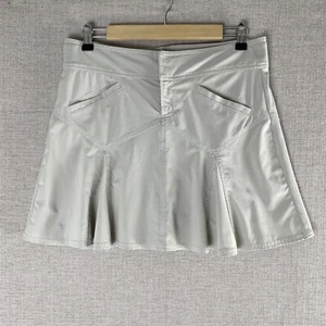 Athleta Skirt Women's 6 Mini Flared Lightweight Unlined Beige Pockets Stretch - Picture 1 of 8