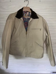 Chaqueta Detroit Forrada Manta Azteca Pato Crema L Para Hombre CARHARTT De Colección Años 80 - Imagen 1 de 14