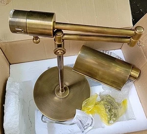 Vintage Visual Comfort TOB3200HAB Brass Desk Lamp Thomas OBrien Adjustable Shade - Picture 1 of 19