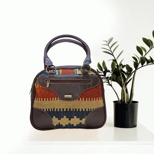 Women's Handbag Genuine Leather Handmade Kilim Tote bag unique, KM 806-19 - Picture 1 of 5