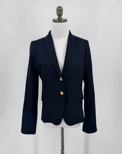 Chaqueta Blazer J.CREW Mujer Azul Marino Escolar 4 Mezcla de Lana - Imagen 1 de 5