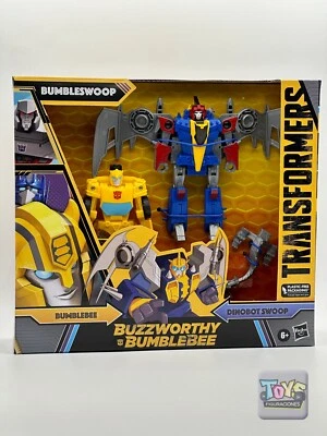 Juego Transformers Dino Combiner Bumbleswoop Bumblebee & Dinobot Swoop Foto 1 de 4