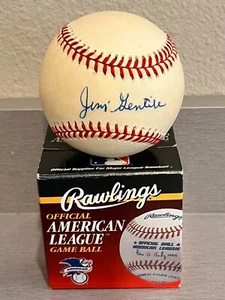 JIM GENTILE ATHLETICS HANDSIGNIERT OFFIZIELLER AMERICAN LEAGUE BASEBALL KEIN COA - Bild 1 von 7