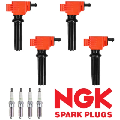 4 bobinas de encendido Energy y bujía NGK Platinum para Ford Focus UF670 2012-2018 Foto 1 de 4