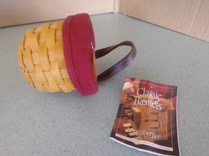 Longaberger XS extra kleiner Torhauskorb mit Protektor & Paprikainer  - Bild 1 von 3