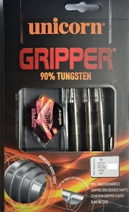 UNICORN GRIPPER 6 AGGRESSIVE GRIP 90% TUNGSTEN STEEL TIP DARTS SET 22g - Picture 1 of 4