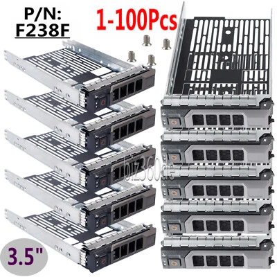 3.5" HDD Caddy Tray f. Dell R720 R710 R730 R510 R410 T330 T610 F238F G302D X968D - Image 1 of 4
