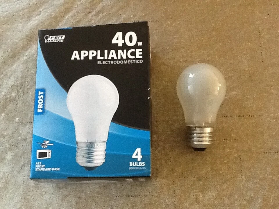 40A15/FR 130V FEIT 40 WATT FROSTED APPLIANCE BULB - Image 1 of 1