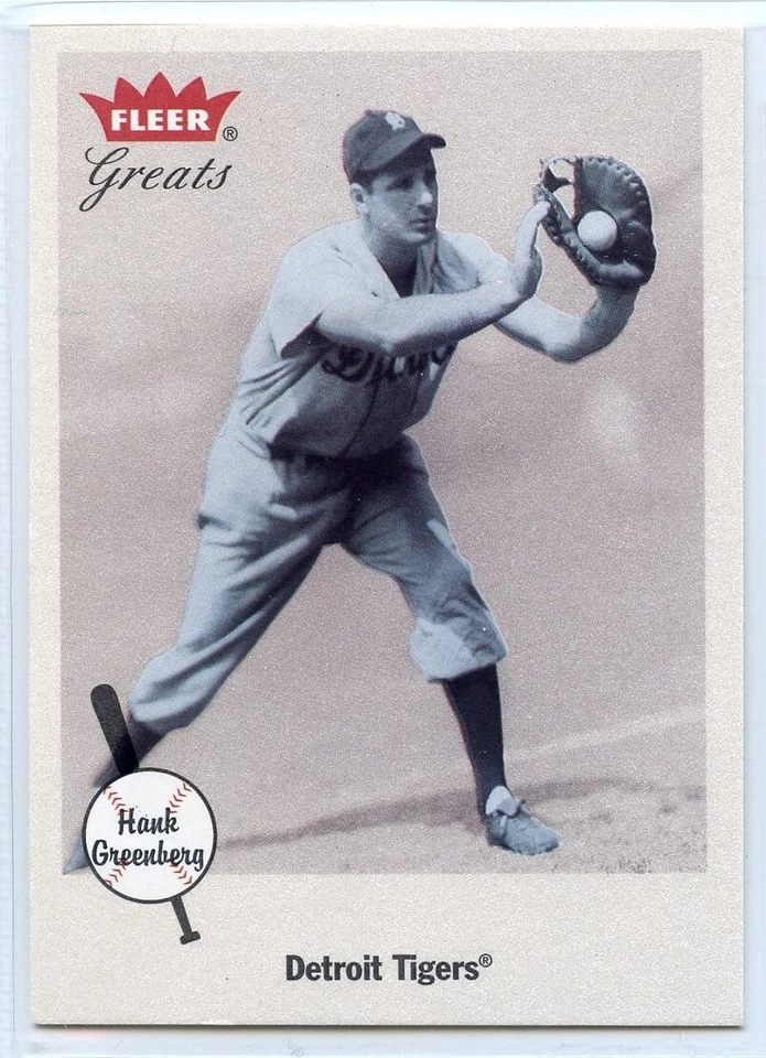 2002 Fleer Greats Baseball - #100 - Hank Greenberg - Detroit Tigers - Image 1 of 1