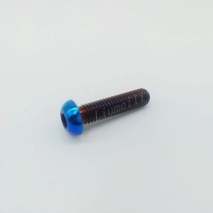 Titanium Ti Bolts M5 M6 M8x15/20/25mm Button Head Allen Screws Motorcycle Refit - Picture 1 of 11
