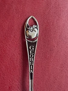 Georgia The Peach State Sammlerlöffel 4,5"" silberfarben Made in USA - Bild 1 von 2