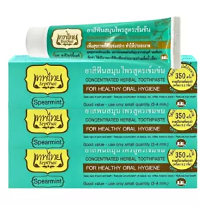 Zahnpasta Kräuter Tepthai Konzentriert Spearmint Natürlich Gesund Mundgummi 70g x3 - Bild 1 von 9