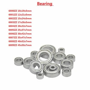 Micro Deep Groove Ball Bearing 6800 6801 6802 6803 6804 6805 6806 6807-6809ZZ - Picture 1 of 4