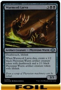 1x - Wurmcoil Larva - FOIL - Modern Horizons 3 - UC NM MTG - Picture 1 of 1