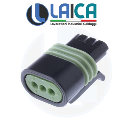 1PZ KIT CONNETTORE 3 POLI PIN TENUTA STAGNA DELPHI 12162185 PULL TO SEAT