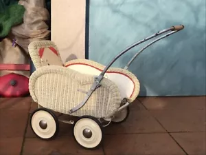 Alter Puppenwagen / Sportwagen vrmtl. 50er-Jahre - Bügel klappbar - Bild 1 von 7