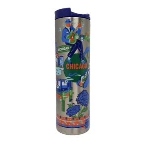 2024 Starbucks Chicago Been There Series 16 Oz Edelstahl Becher - Bild 1 von 5