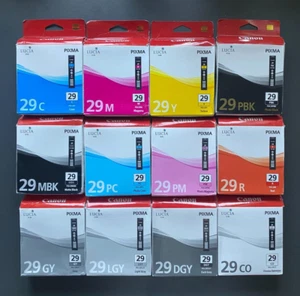 Genuine Canon Ink PGI-29 MULTIPACK x 12 / CANON PIXMA PRO 1 (INC VAT) BOXED - Picture 1 of 1