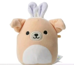 Squishmallow Stevon The Dog With Bunny Ears 4" Easter Edition - Picture 1 of 4