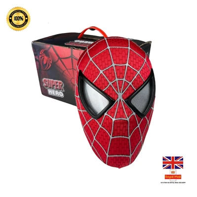 Tobey Maguire Mask Spider-Man with Moving Eyes, LED Lights & Ring Control NEW 🔥 - Image 1 of 4