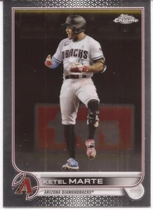 2022 TOPPS CHROME BASE SET -  # 124 -KETEL MARTE - ARIZONA DIAMONDBACKS - Picture 1 of 1