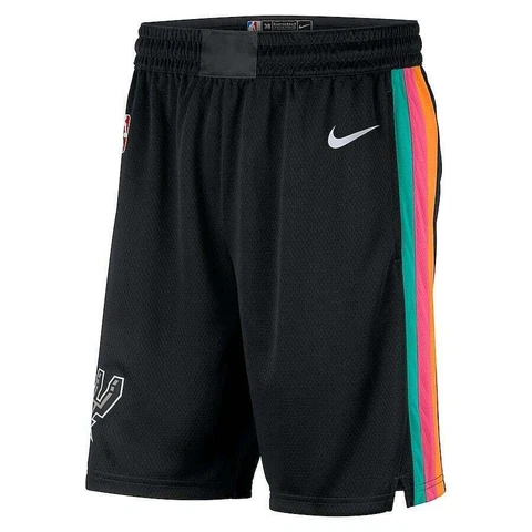 New San Antonio Spurs Nike City Edition Swingman Performance Shorts Men's Medium Cover