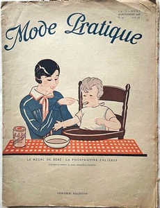 MODE PRATIQUE n°35 du 1 Septembre 1928 ancienne revue Cover Phosphatine Falières - Imagen 1 de 5