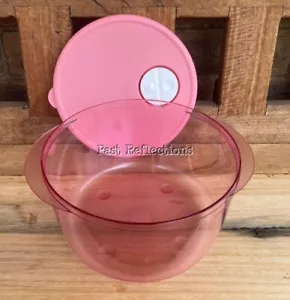 Tupperware Rock N Serve 8-1/2 Tassen tief rund Mikrowellenschale rosa neu - Bild 1 von 2