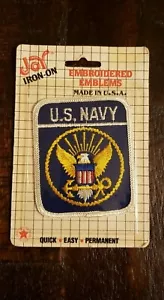 Joy Iron On U.S. Navy Patch. Made in USA. NOS. Free Shipping - Picture 1 of 2