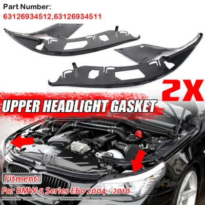Upper Headlight Headlamp Gaskets Sealing  For BMW E60 525xi 528i 530i 525i - Image 1 of 4