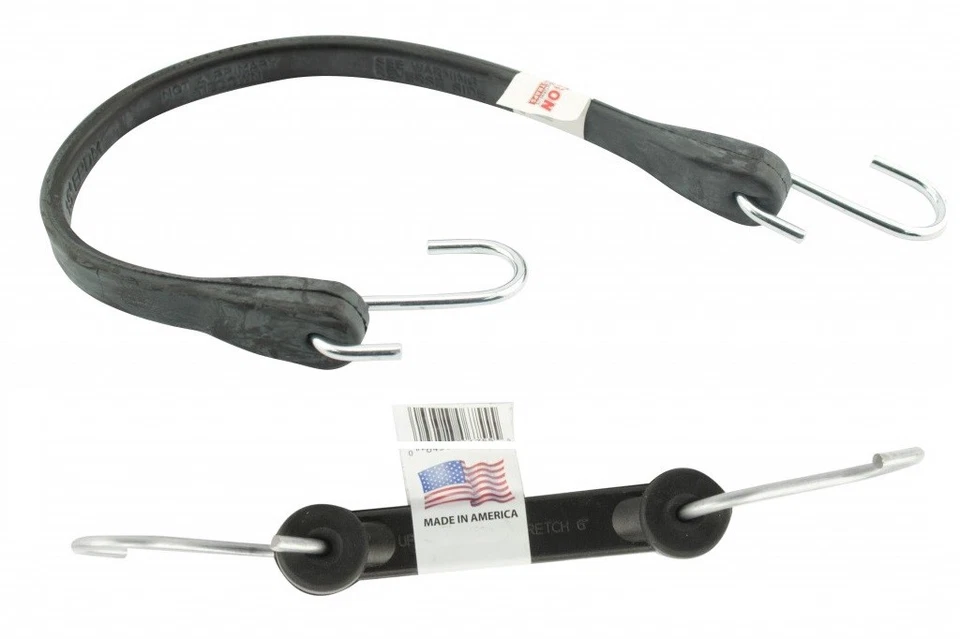 Erickson tie down Rubber Tarp Strap w/ Metal Hooks 5" 10" 15" 21" 31" 41"