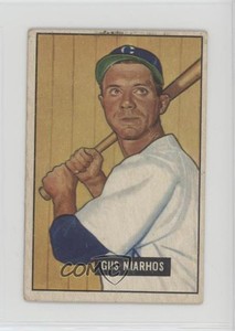 1951 Bowman Gus Niarhos #124
