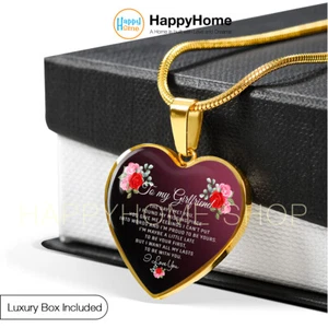 To my Girlfriend Necklace Gift For Girlfriend All My Last to be With You -N482 - Picture 1 of 14