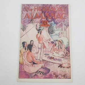 The Herbalist Almanac 1950 Native Cover Medicinal Remedies Indiana Botanic - Imagen 1 de 5