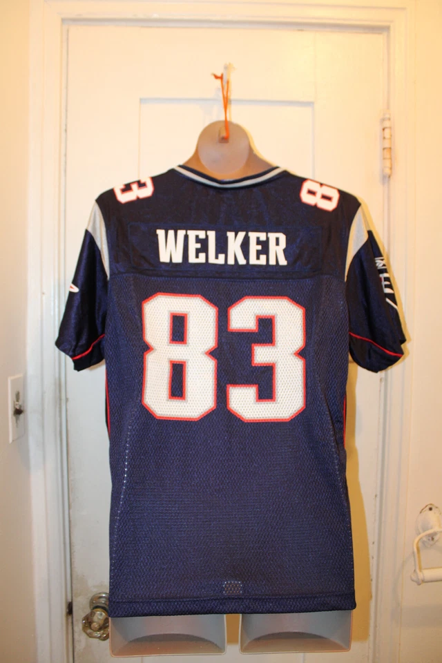 Camiseta para mujer REEBOK New England Patriots Wes Welker #83 XL extra grande azul Foto 1 de 4