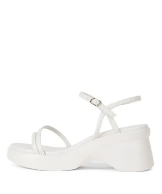 Jeffrey Campbell Women's Leonel White Platform Chunky Strappy Sandals Size 8.5 - Image 1 of 4