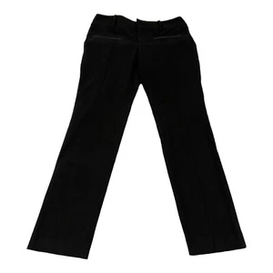 Helmut Lang Women's High Rise Straight Leg Cropped Pants Black Size 2 USA Made - Picture 1 of 15