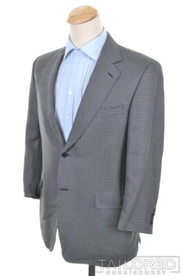 Chaqueta Blazer Abrigo Deportivo CANALI Azul Sólido Lana Seda Para Hombre - EU 52 / US 42 R Foto 1 de 4