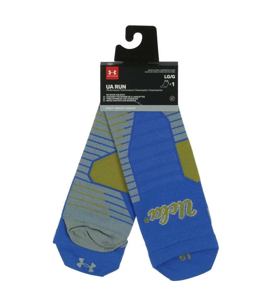 UNDER ARMOUR UCLA UA Run Reflective No Show Tab Socks Men (8-12) Women (9-12)  - Image 1 of 1