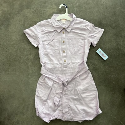 NWT Cat & Jack™ Light Lavender Romper, Large (10/12) - Image 1 of 2