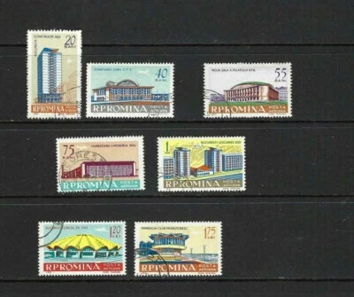 BUILDINGS OF RUMANIA.- SC C112-18  {7}   1961 - Image 1 of 2