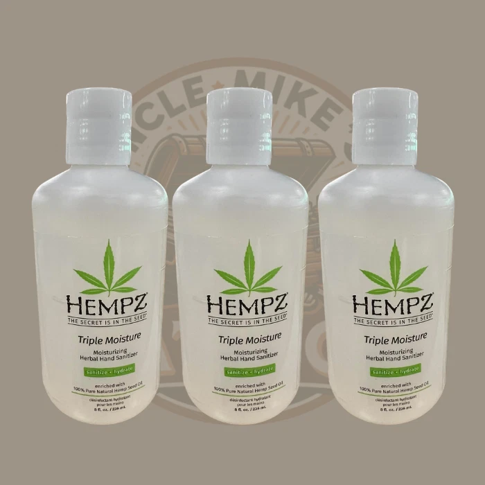 Hempz Sanitizer, Herbal Triple Moisture 8oz - NEW-  3 Pack - Image 1 of 1