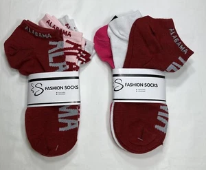 Alabama Crimson Tide Socks Ankle Women's size: 9 to 11 2 packs of 3, NCAA - Picture 1 of 9