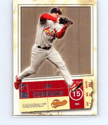 2005 Fleer Authentix Jim Edmonds #33 - Image 1 of 2