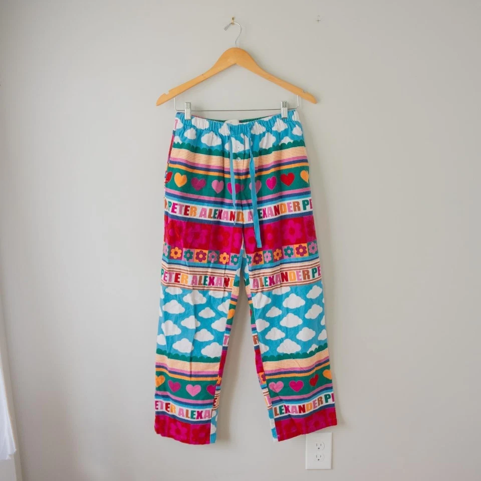Peter Alexander Multicolor Abstracto Colorblock Brillante Divertido Pijama Pantalones Talla S Foto 1 de 4