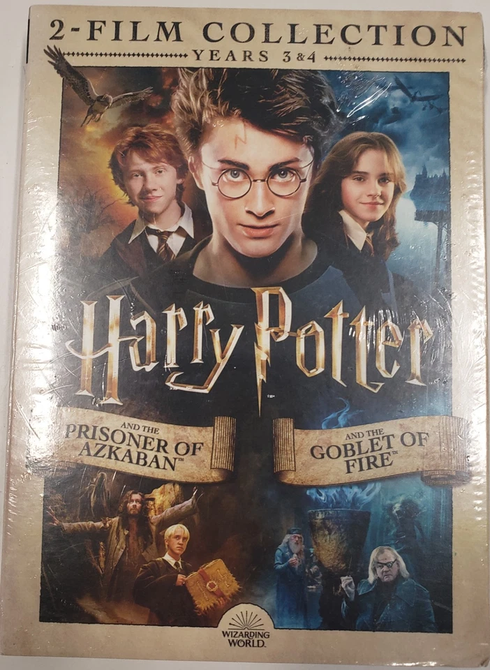 Harry Potter Prisoner of Azkaban and Goblet of Fire Years 3 & 4 Brand New Sealed - Image 1 of 4