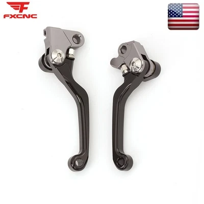 Palancas de freno y embrague CNC negras para Yamaha YZ125 YZ250 2015-2023 2017 2018 2022 Foto 1 de 4