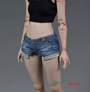 12'' Female Soldier Warrior Dark Blue Denim Shorts 1/6 Action Figure PH TBL - Picture 1 of 1