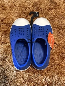 Wonder Nation Kleinkind Kinder EVA Wasser Turnschuhe. Größe 9-10 blau & weiß neu mit Etikett - Bild 1 von 6